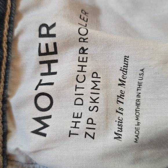 MOTHER Superior Blue Flare WIDE leg  Jeans Womens 27 Ditcher Roller Zip Skimp - Picture 7 of 16